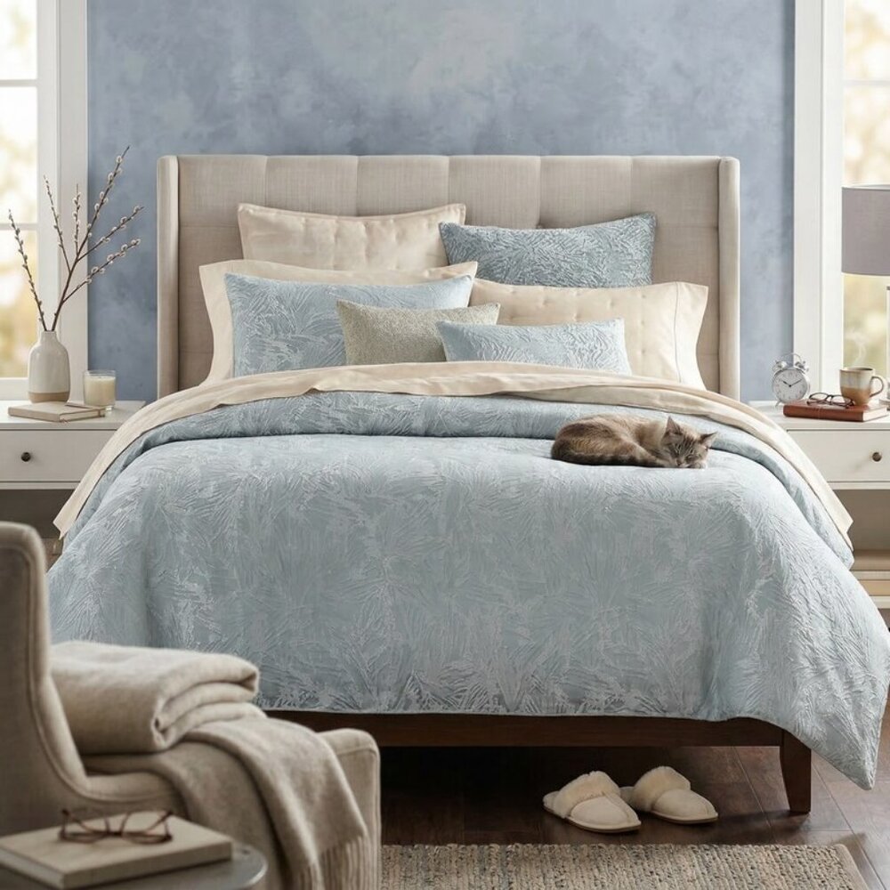 HUDSON Park Collection Flora Duvet Cover, Full/Queen
